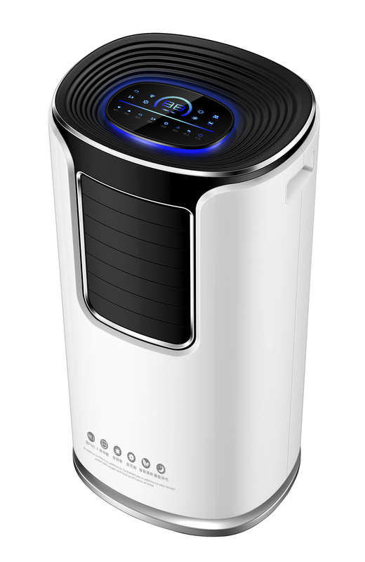 9000BTU ポータブル蒸発式冷却機 エアコン 4つの動作モード 2扇風機の速度 安全・児童ロック